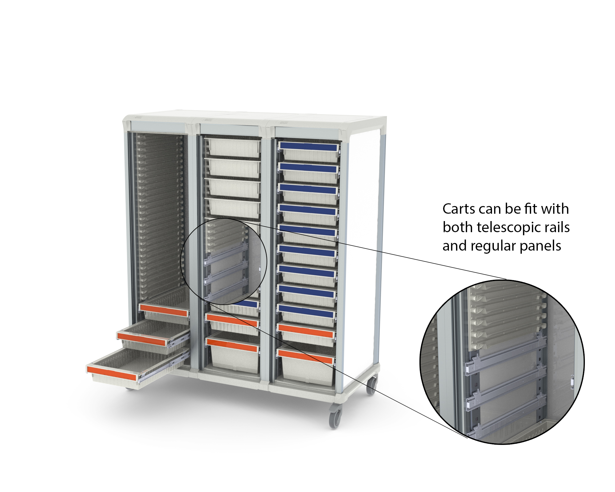 Armoire Médical Weecart 3 colonnes- Weppes Solutions